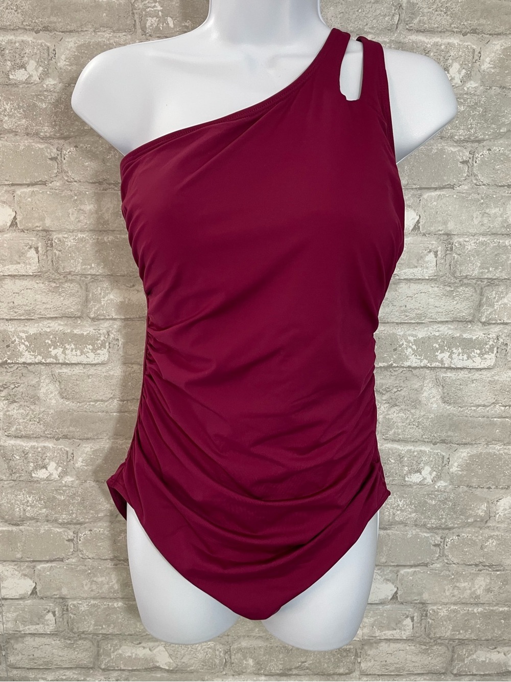 Holipick One Shoulder One Piece Swimsuit